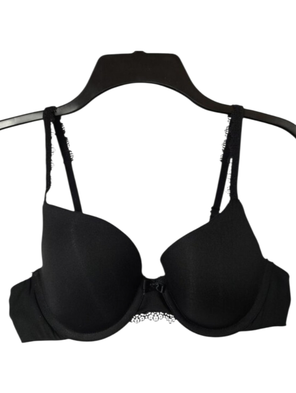 34A Maidenform Bra Womens Black Perfect Lift Push Up Convertible SE1186